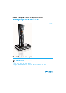 Manual de uso Philips ID9371B Teléfono inalámbrico