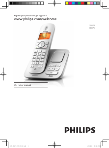 Bruksanvisning Philips CD2754S Trådlös telefon