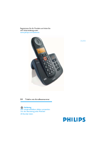 Bedienungsanleitung Philips XL3552B Schnurlose telefon