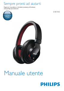Manuale Philips SHB7000WT Cuffie