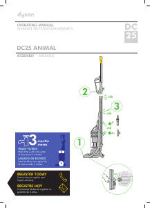 Manual Dyson DC25 Animal Vacuum Cleaner