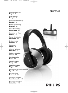 Manual Philips SHC8545 Headphone