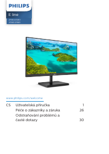 Manuál Philips 272E1SA LED monitor