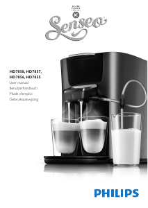 Manual Philips HD7856 Senseo Coffee Machine