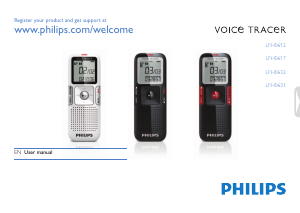 Manual Philips LFH0632 Voice Tracer Audio Recorder