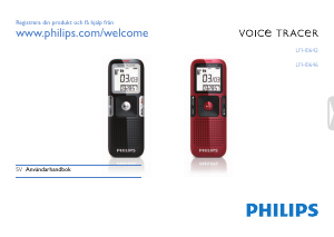 Bruksanvisning Philips LFH0642 Voice Tracer Diktafon