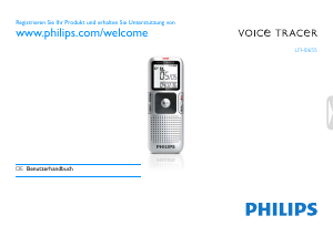 Bedienungsanleitung Philips LFH0655 Voice Tracer Diktiergerät