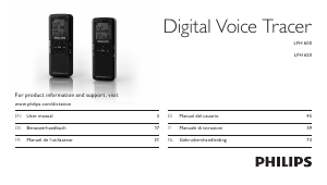 Manuale Philips LFH0600 Voice Tracer Registratore vocale