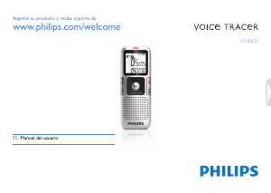 Manual de uso Philips LFH0652 Voice Tracer Grabadora de voz