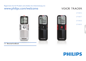 Bedienungsanleitung Philips LFH0617 Voice Tracer Diktiergerät