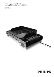 Manual Philips HD4466 Table Grill