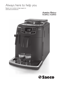 Manual Saeco HD8900 Intelia Deluxe Máquina de café expresso
