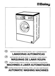 Manual de uso Balay T8141 Lavadora