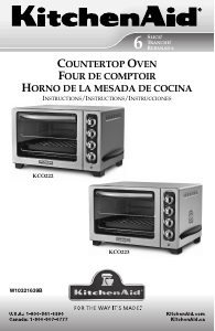 Manual de uso KitchenAid KCO222OB0 Horno