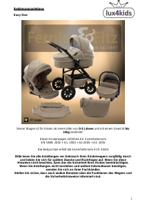 Bedienungsanleitung lux4kids Easy One Kinderwagen