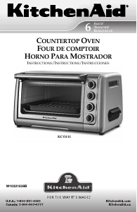 Manual de uso KitchenAid KCO111CU0 Horno