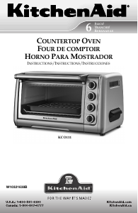 Manual de uso KitchenAid KCO111OB0 Horno