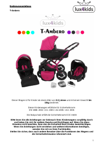 Bedienungsanleitung lux4kids T-Ambero Kinderwagen