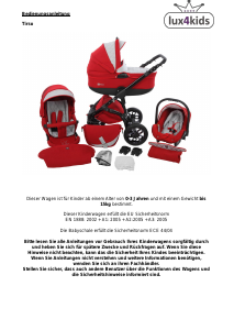 Bedienungsanleitung lux4kids Tirso Kinderwagen