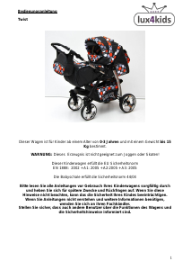 Bedienungsanleitung lux4kids Twist Kinderwagen