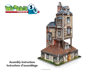 Käyttöohje Wrebbit Burrow Weasley Family Home 3D-palapeli