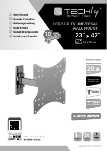 Manual Techly ICA-LCD 2901E Wall Mount