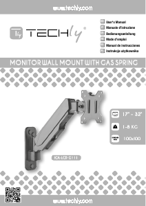 Manuale Techly ICA-LCD G111 Supporto da parete