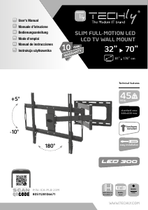 Manuale Techly ICA-PLB 23M Supporto da parete