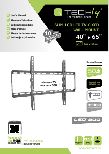 Manuale Techly ICA-PLB 162L Supporto da parete