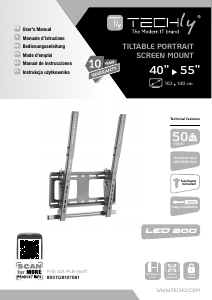 Bedienungsanleitung Techly ICA-PLB V64T Wandhalterung