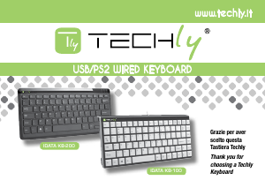 Manual Techly IDATA KB-100BK Keyboard
