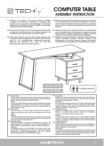 Bedienungsanleitung Techly ICA-TB 3533W Schreibtisch