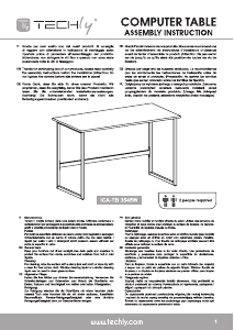 Manual Techly ICA-TB 3545W Desk