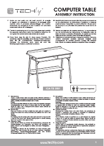 Manuale Techly ICA-TB 3581 Scrivania