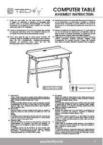 Mode d’emploi Techly ICA-TB 3581 Bureau