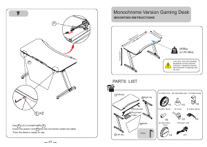 Manual de uso Techly ICA-TB ESG02 Escritorio