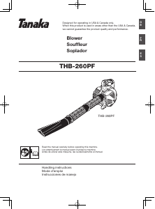 Manual de uso Tanaka THB 260PF Soplador de hojas
