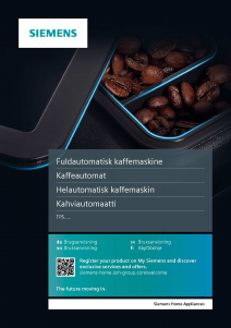 Bruksanvisning Siemens TP507R04 Espressomaskin