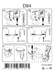 Bedienungsanleitung Pressalit 716 Toilettensitz