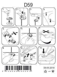 كتيب جلسة المرحاض 718 Pressalit