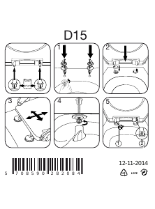 Manual Pressalit Calmo Assento de sanita