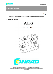 Instrukcja AEG 11227 LCD Maszyna do szycia