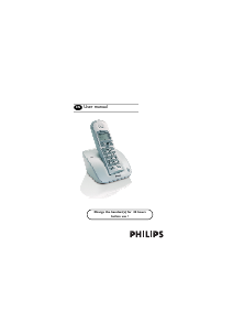 Bruksanvisning Philips CD1351S Trådlös telefon