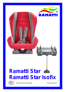 Instrukcja Ramatti Star Isofix Fotelik samochodowy