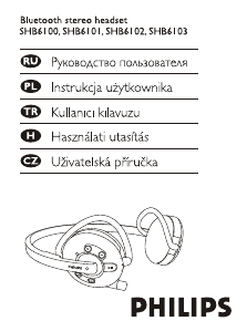 Instrukcja Philips SHB6102 Słuchawki