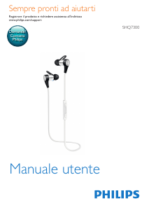 Manuale Philips SHQ7300LF Cuffie