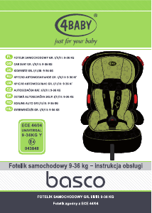 Instrukcja 4Baby Basco Fotelik samochodowy