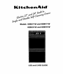 Manual KitchenAid KEBI141WBL0 Oven