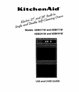 Manual KitchenAid KEBI141WBL1 Oven