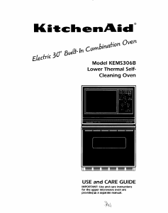 Manual KitchenAid KEMS306BAL0 Oven